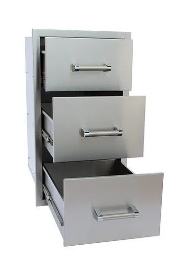 Outdoor Kitchen Stainless Steel Triple Drawer