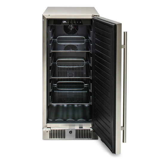 Glass Blaze 15-Inch Outdoor RefrigeratorFront Outdoor Beverage Cooler